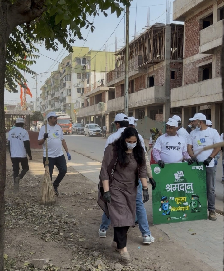 ज्यूपिटर इंटरनेशनल ने बद्दी में सफाई अभियान चलाया